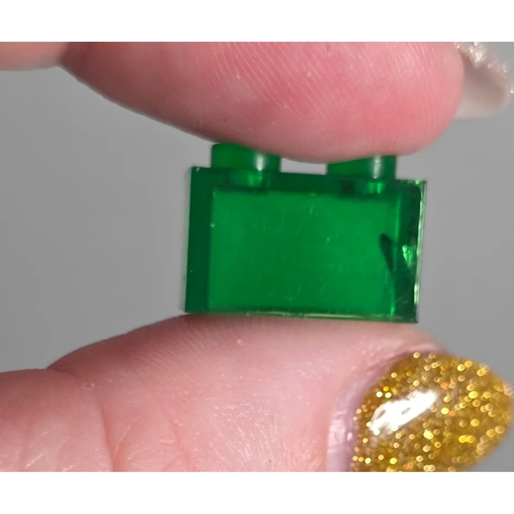 LEGO Translucent Parts Lot Clear Blue Green Yellow Mixed Pieces‎ 0.23 lb